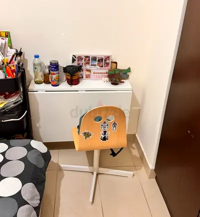 Foldable study table with chair - kids