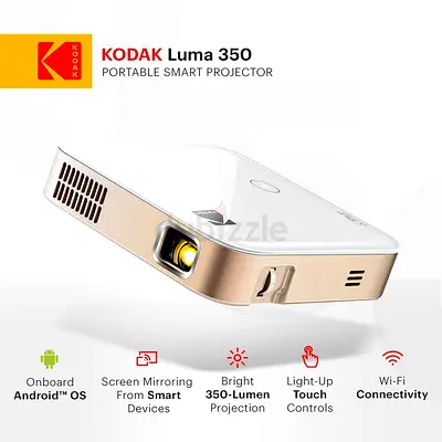 KODAK Luma 350 Portable Smart Projector | Powerful 4K Compatible Ultra HD Rechargeable