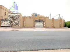 Villa for rent in Ajman, Al Hamidiya area, corner of two streets