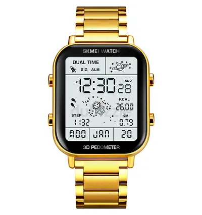 SKMEI Gold Smart Watch with Pedometer