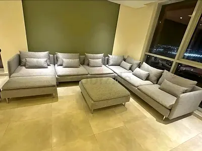 IKEA Söderhamn UShape Sofa With Ottoman
