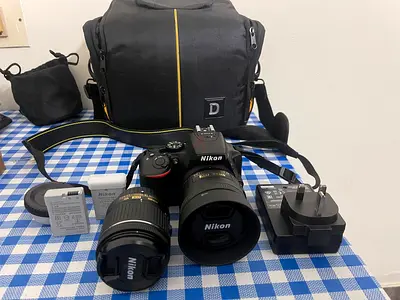 Nikon 5600 DSLR Camera Kit with Accessories for Sale