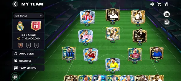 Ultimate FIFA Mobile Team with Star Players