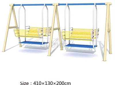 Double Swing Set for Outdoor Fun