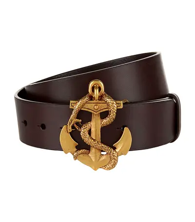 Ralph Lauren Anchor Leather Belt for men