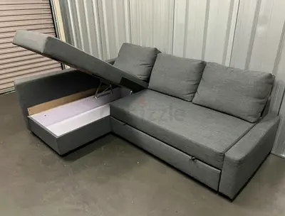 Comfortable Gray Sectional Sofa with Storage