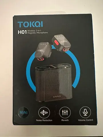 TOKQI H01 Wireless 2-in-1 Magnetic Microphone