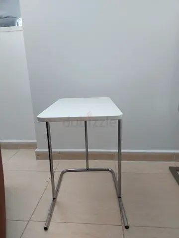 Simple White Side Stools (2) for Sale