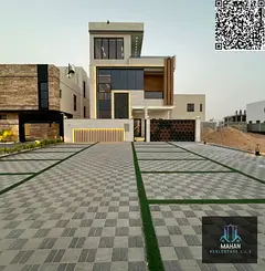 Villa for sale in Ajman 6 master bedroom hall, Majlis maid room, kitchen