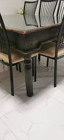 Elegant Dining Table with Stylish Chairs