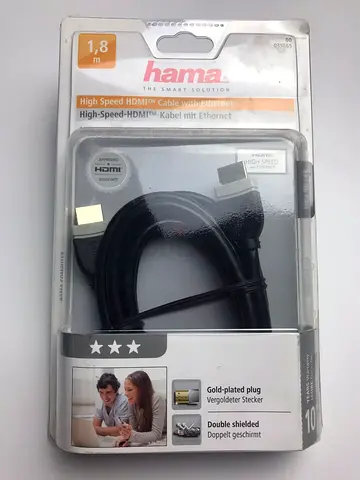 Brand New Hama High Speed HDMI Cable - 1.8m