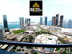 SEA VIEW LUXURIOUS 3 BHK IN 75K IN 4 CHQS WITH GYM SWIMMING POOL KIDS PLAY AREA FREE