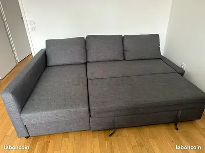 Comfortable Grey Sofa Bed with Storage