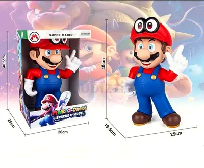 Super Mario Large Figure 40cm | Mario Rabbids Edition | Collector Display Toy