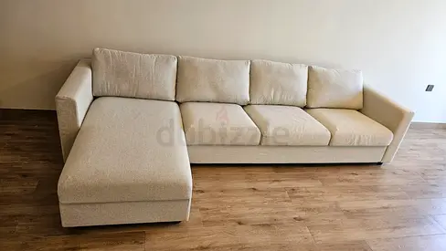 Modern Beige Sectional Sofa