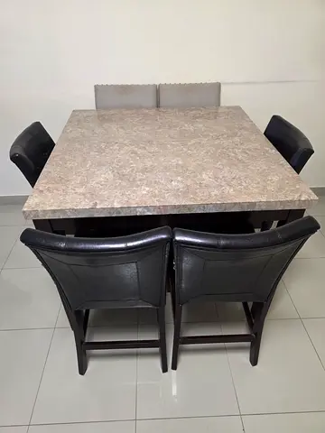 Dining table with 6 chairs for sale