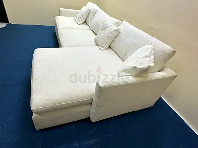 Perfect condition cratebarrel white sofa