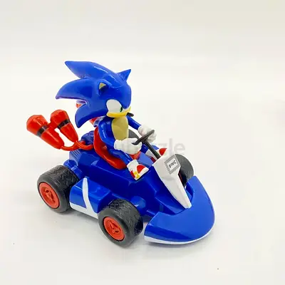 Sonic Racing Car Pull-Back Toy | Sonic Kart Figure 13.5cm | Collectible Game Character