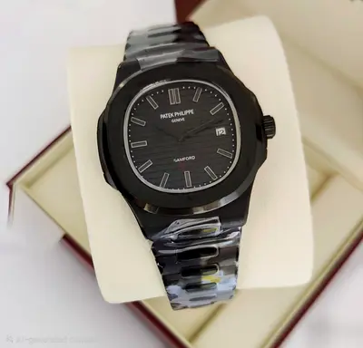 Elegant Patek Philippe Black Watch for Sale