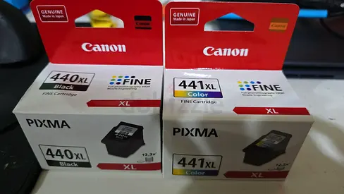 Canon PIXMA Ink Cartridges - Black  Color XL Combo Set 440 and 441