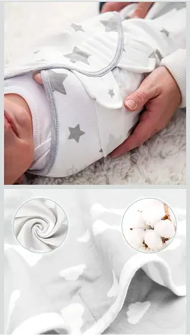 HJB VISSO 3-Pack Baby Swaddle Wrap Cotton 0-3 Months Unisex
Newborn Swaddle Blanket Wrap, Sleep