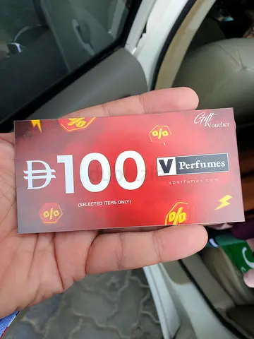 V perfume 100 voucher