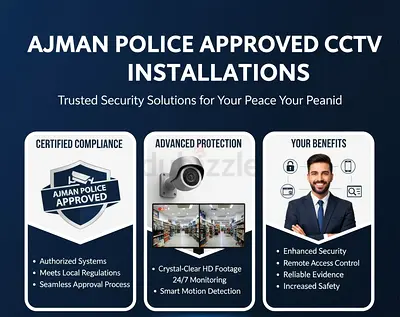 Cctv Camera Setup Solution With Ajman Police Approval Secure Your Places Home Shop Warehouse Factory