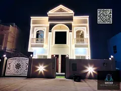 Villa for sale in Al Zahiyah area, Ajman. A very elegant and beautiful villa, close to all services.