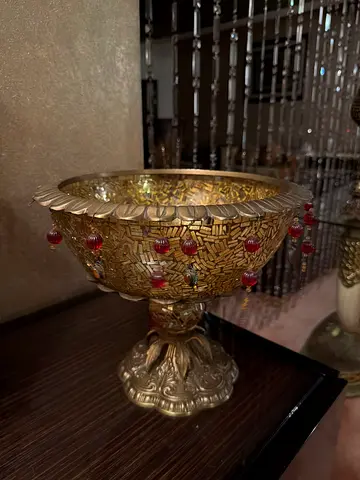 Exquisite Vintage Decorative Bowl with Intricate Design