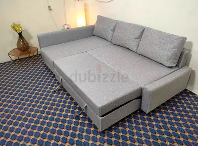 Ikea l shape sofa com bed have storage