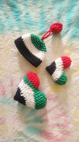 Crochet UAae flag day accessories