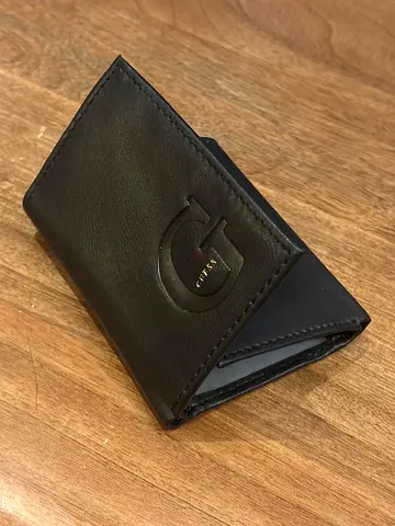 New Guess Black Leather Wallet