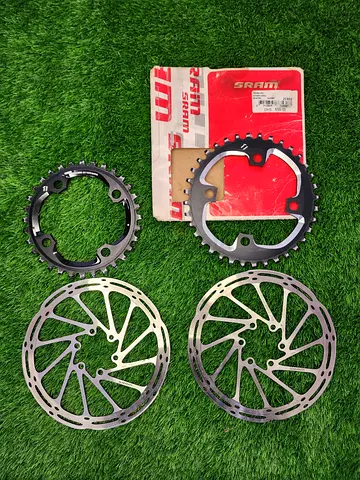 Sram chainrings and rotors