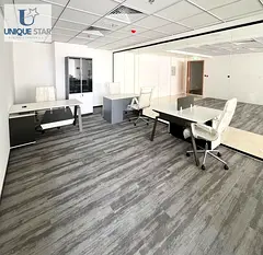 Fully Furnished Office-All Inclusive-DEWA, WIFI, Refreshments, Conference Room