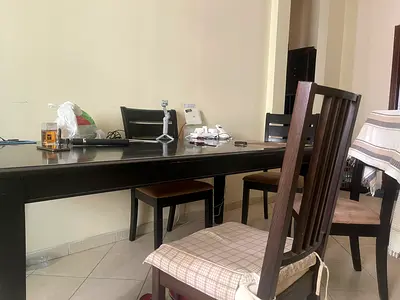 6 seater dining table Teak wood