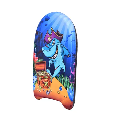 Colorful Shark Themed Bodyboard for Kids