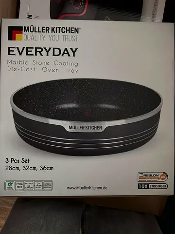 Müller Kitchen Marble Stone Oven Tray Set