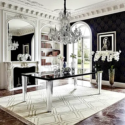 BLACK DINING TABLE 8 SEATER KARTELL