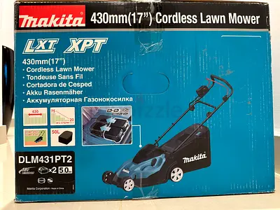 Makita 430mm 36V Cordless Lawn Mower for Sale - no batteries