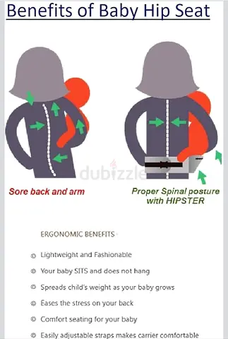 Comfortable Baby Hip Seat for Easy Carrying