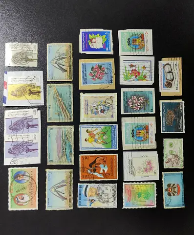 UAE Classic Postage Stamps Collection ( Postal Notes Coins Bank Notes )