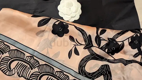 Elegant Womens Scarf with Floral Design