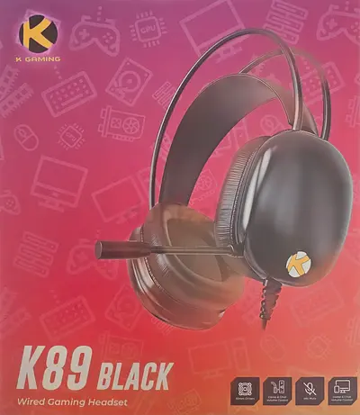K89 Black Wired Gaming Headset