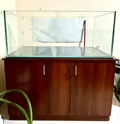 Planted Aquarium with cabinet and canister filter
