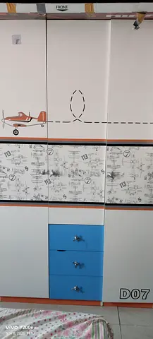 Stylish Childrens Wardrobe with Airplane Design