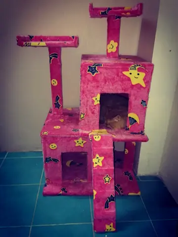 Cat tree house