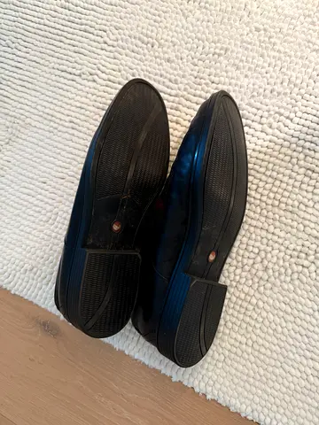 Clark’s Black Leather Slip-On Shoes