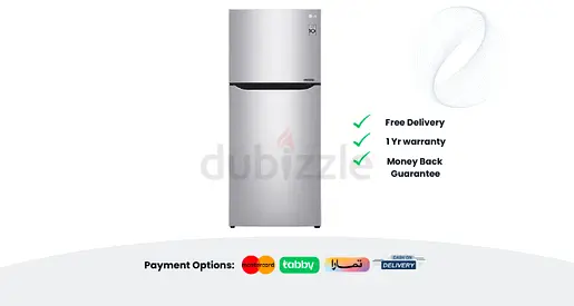 LG Refrigerator 393L Top Mount Fridge Freezer
