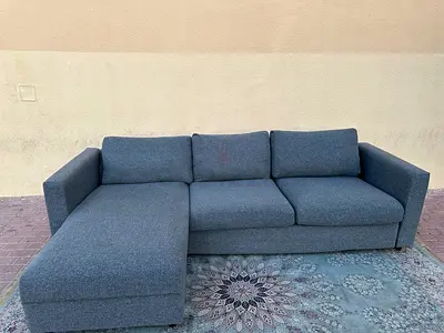 Like new condition Ikea vimle lshape sofabed under storage