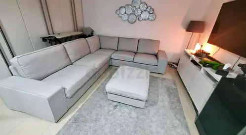 Kivik Ikea corner sofa with footstool high-quality